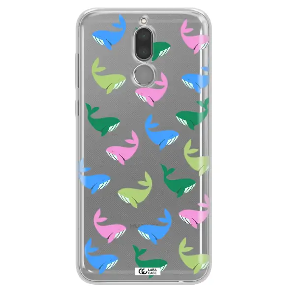 Colorful Whales Huawei Mate 10 Lite Clear TPU Case