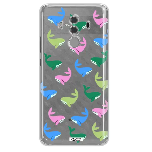 Colorful Whales Huawei Mate 10 Pro Clear TPU Case