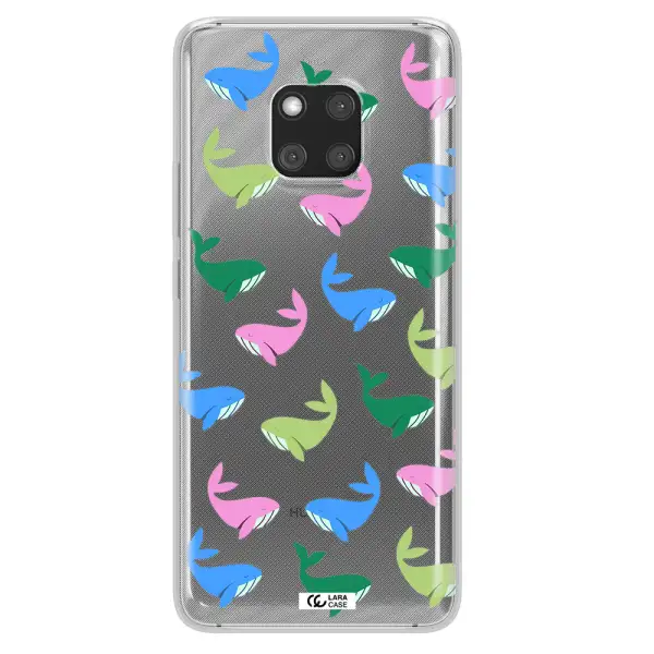 Colorful Whales Huawei Mate 20 Pro Clear TPU Case