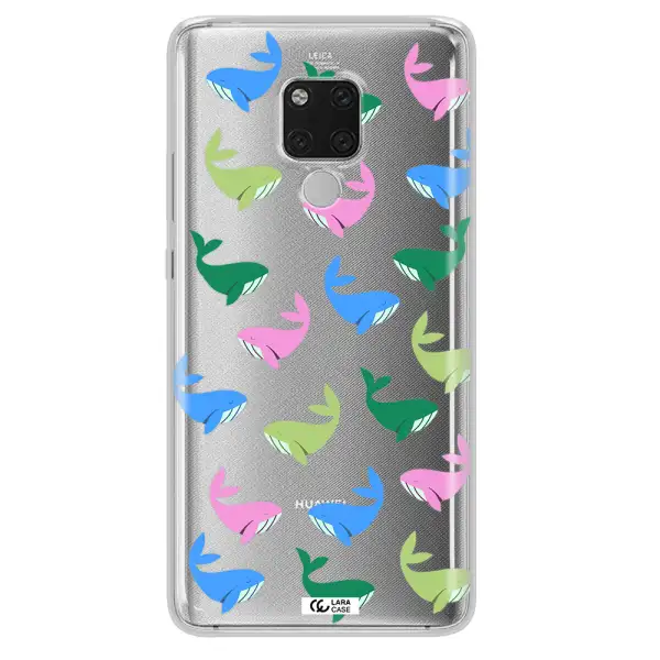 Colorful Whales Huawei Mate 20X Clear TPU Case