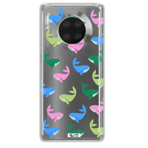 Colorful Whales Huawei Mate 30 Pro Clear TPU Case