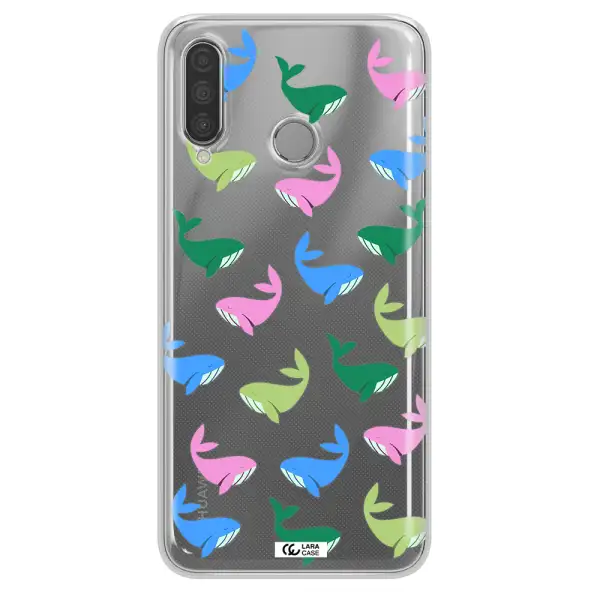 Colorful Whales Huawei P30 Lite Clear TPU Case