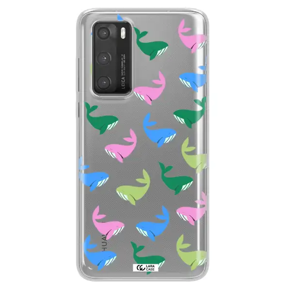Colorful Whales Huawei P40 Clear TPU Case