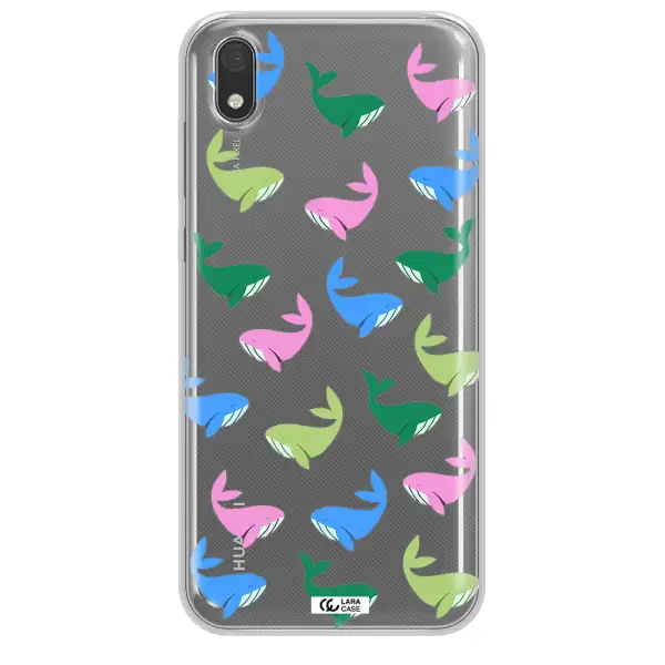 Colorful Whales Huawei Y5 2019 Clear TPU Case