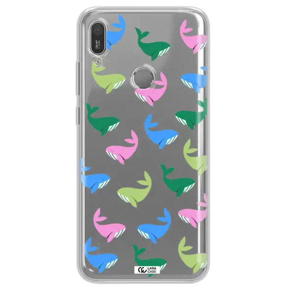 Colorful Whales Huawei Y6 2019 Clear TPU Case