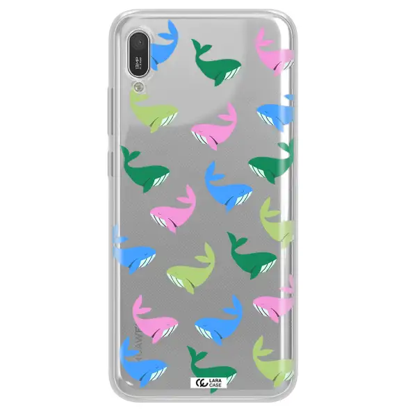 Colorful Whales Huawei Y6 Pro 2019 Clear TPU Case