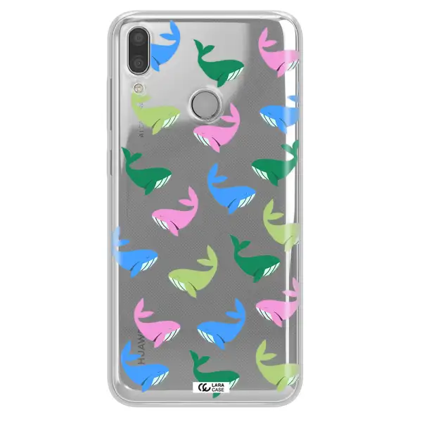 Colorful Whales Huawei Y9 2019 Clear TPU Case