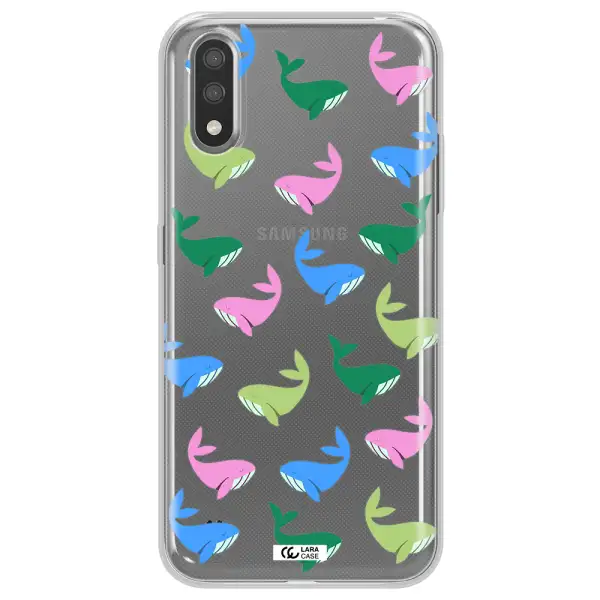 Colorful Whales Samsung A01 Clear TPU Case
