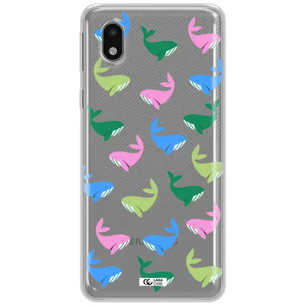 Colorful Whales Samsung A01 Core Clear Tpu Case