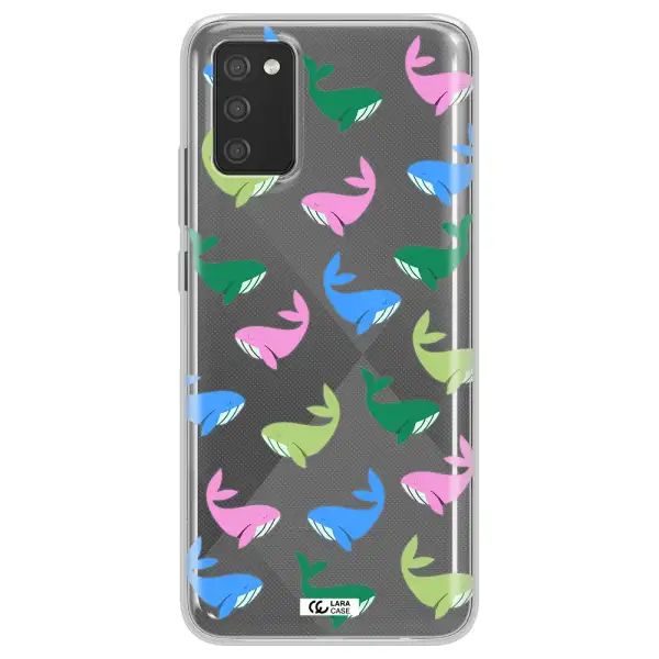 Colorful Whales Samsung A02S Clear TPU Case