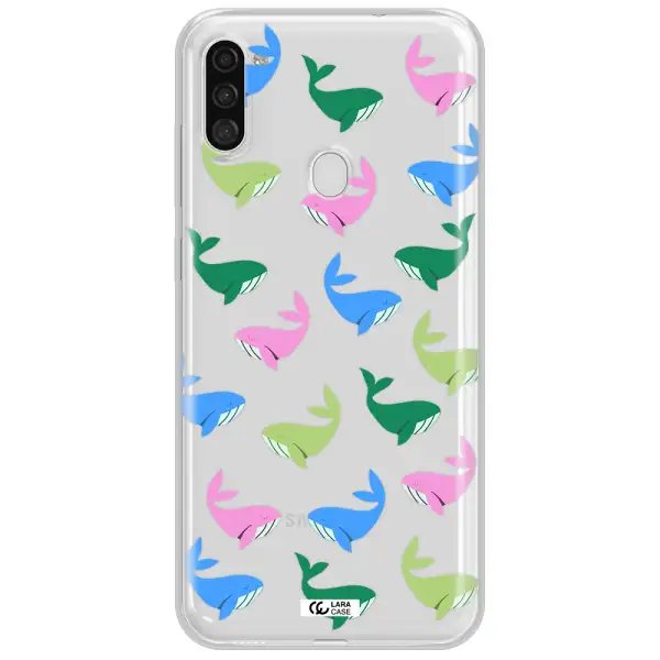 Colorful Whales Samsung A11 Clear TPU Case