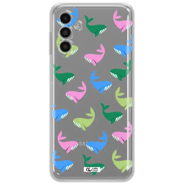 Colorful Whales Samsung A13 5G Clear Tpu Case