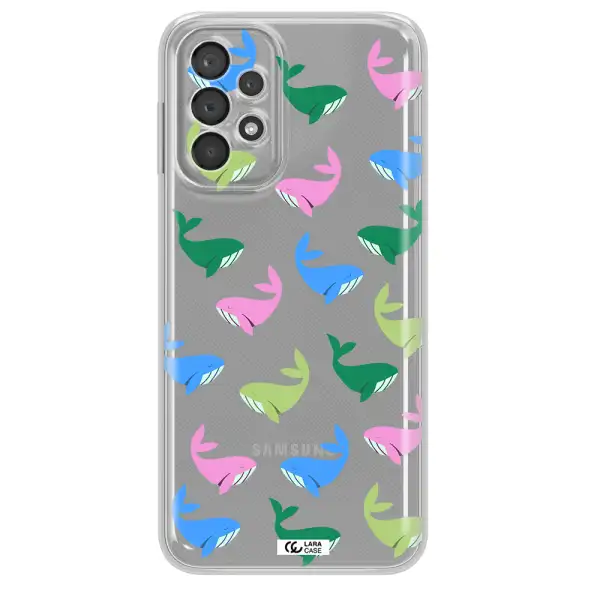 Colorful Whales Samsung A23 5G Clear Tpu Case