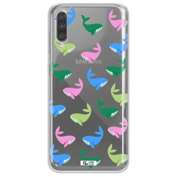 Colorful Whales Samsung A30S Clear TPU Case