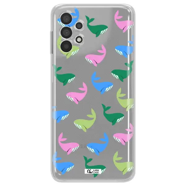Colorful Whales Samsung A32 4G Clear Tpu Case