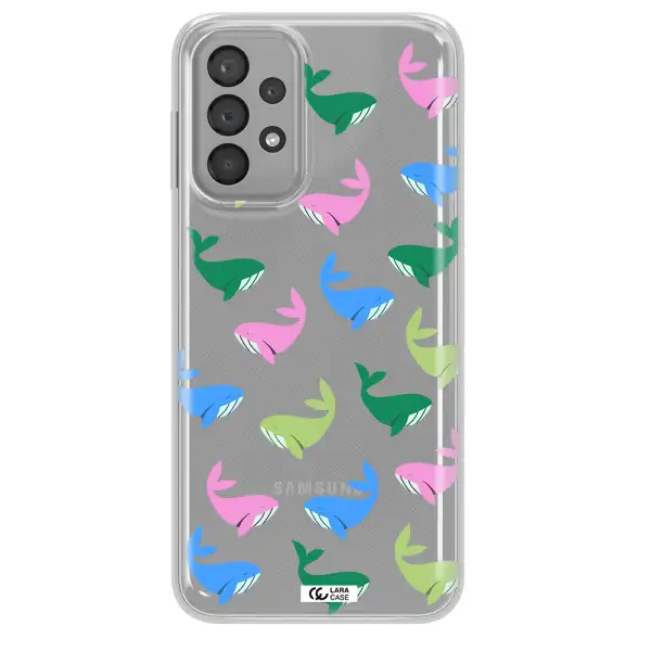 Colorful Whales Samsung A33 Clear TPU Case