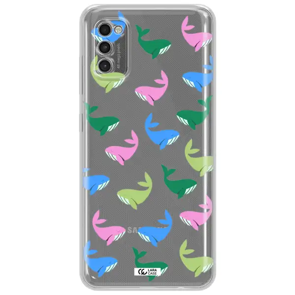 Colorful Whales Samsung A41 Clear Tpu Case