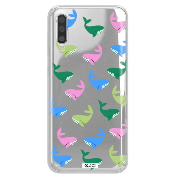 Colorful Whales Samsung A50S Clear Tpu Case