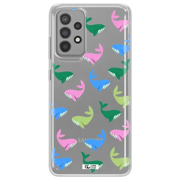 Colorful Whales Samsung A52 Clear TPU Case