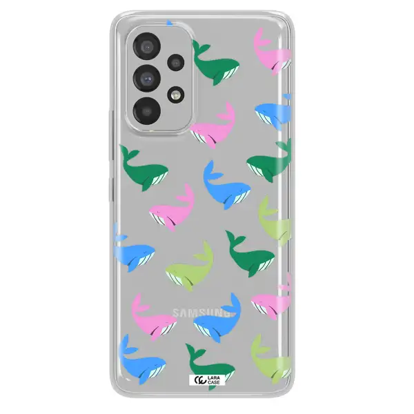 Colorful Whales Samsung A53 Clear TPU Case