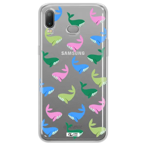 Colorful Whales Samsung A6S Clear TPU Case