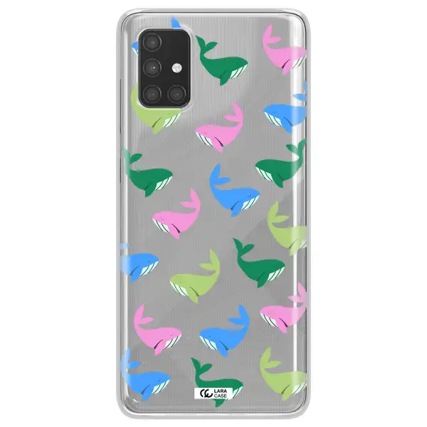 Colorful Whales Samsung A71 Clear TPU Case