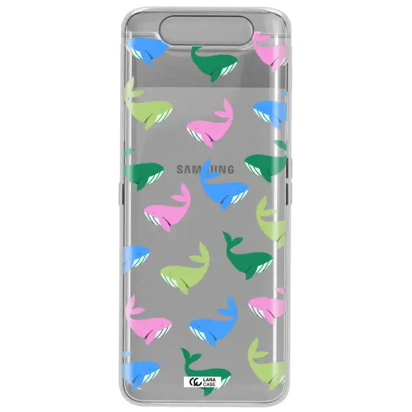 Colorful Whales Samsung A80 Clear TPU Case