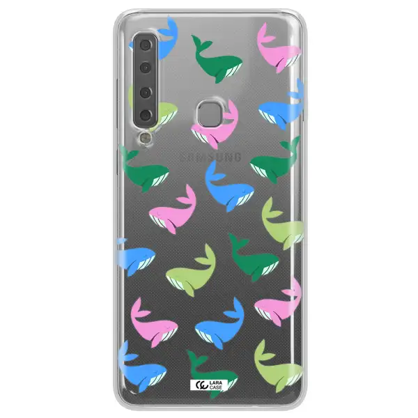 Colorful Whales Samsung A9 2018 Clear TPU Case