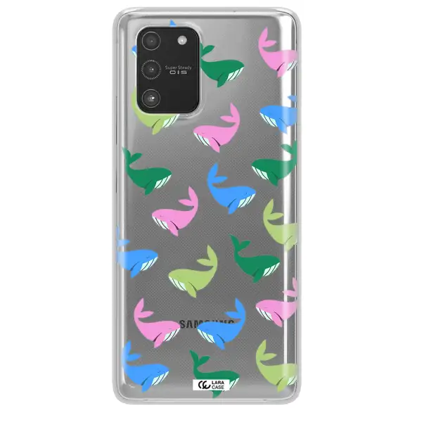 Colorful Whales Samsung A91 Clear TPU Case