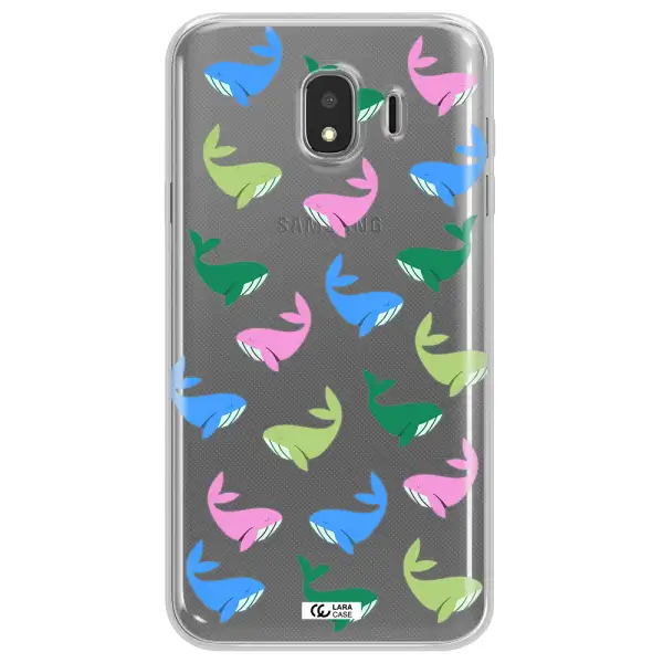 Colorful Whales Samsung J4 Clear TPU Case