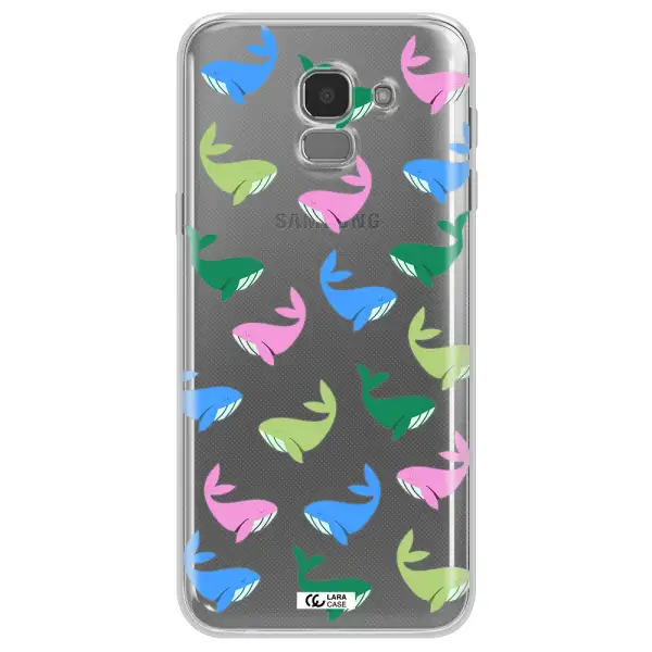Colorful Whales Samsung J6 Clear TPU Case