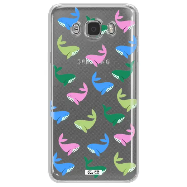 Colorful Whales Samsung J7 2016 Clear TPU Case