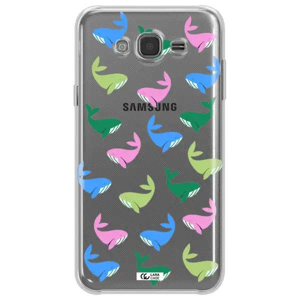 Colorful Whales Samsung J7 Clear TPU Case