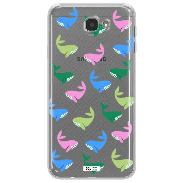 Colorful Whales Samsung J7 Prim Clear TPU Case