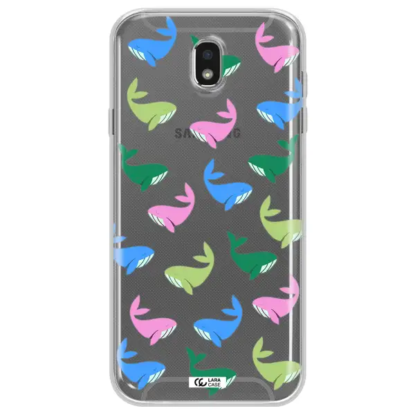 Colorful Whales Samsung J7 Pro Clear TPU Case
