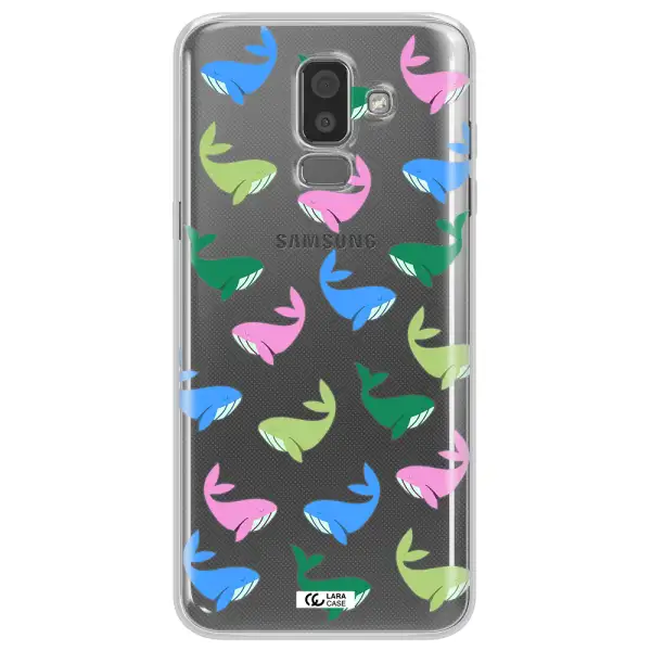 Colorful Whales Samsung J8 Clear TPU Case