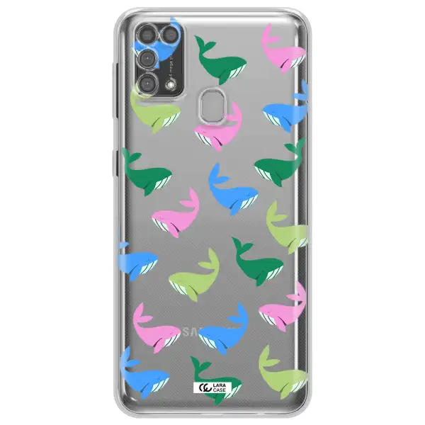 Colorful Whales Samsung M31 Clear TPU Case