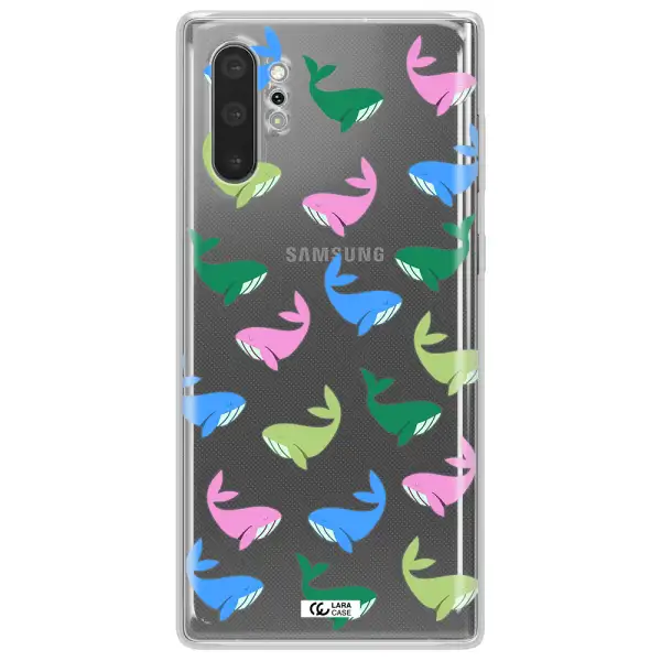 Colorful Whales Samsung Note 10 Plus Clear TPU Case