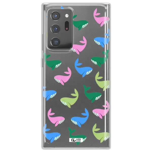 Colorful Whales Samsung Note 20 Ultra Clear TPU Case