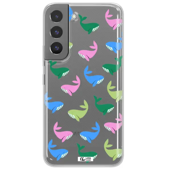 Colorful Whales Samsung S 22 Plus Clear TPU Case