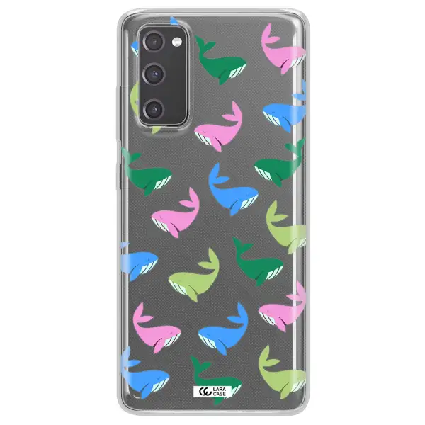 Colorful Whales Samsung S20 Fe Clear TPU Case