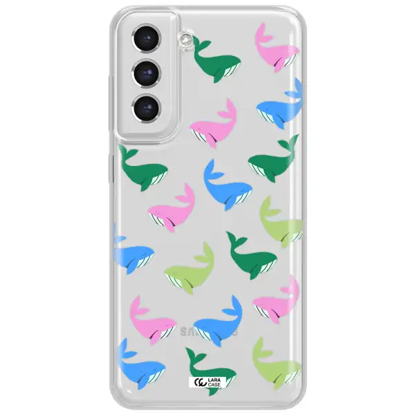 Colorful Whales Samsung S21 Fe Clear Tpu Case