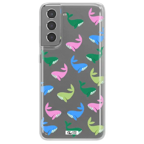 Colorful Whales Samsung S21 Plus Clear TPU Case
