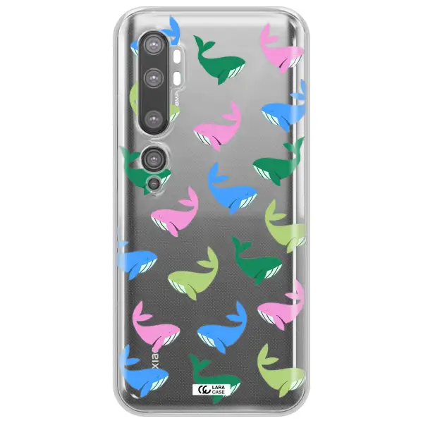 Colorful Whales Xiaomi Mi Note 10 Clear TPU Case