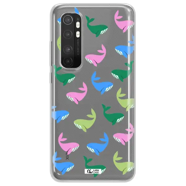 Colorful Whales Xiaomi Mi Note 10 Lite Clear TPU Case