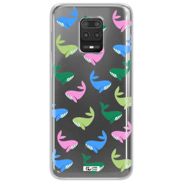 Colorful Whales Xiaomi Note 9S Clear TPU Case