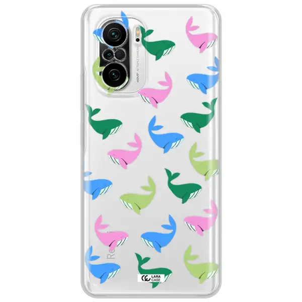 Colorful Whales Xiaomi Poco F3 Clear Tpu Case