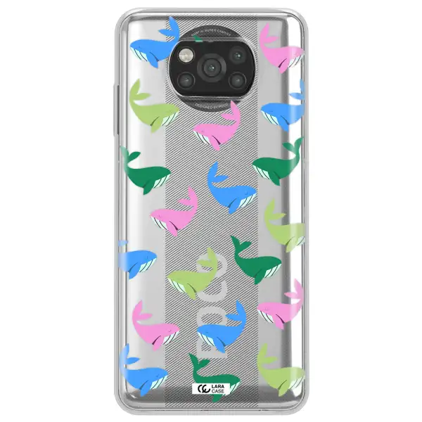 Colorful Whales Xiaomi Poco X3 Clear TPU Case
