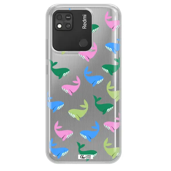 Colorful Whales Xiaomi Redmi 10A Clear TPU Case