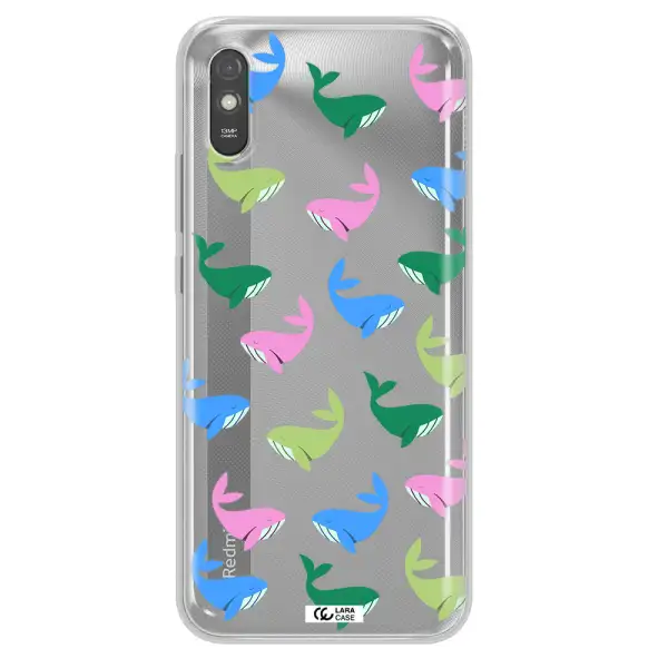 Colorful Whales Xiaomi Redmi 9A Clear TPU Case